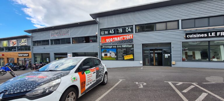 Local commercial eco trait toit Concarneau
